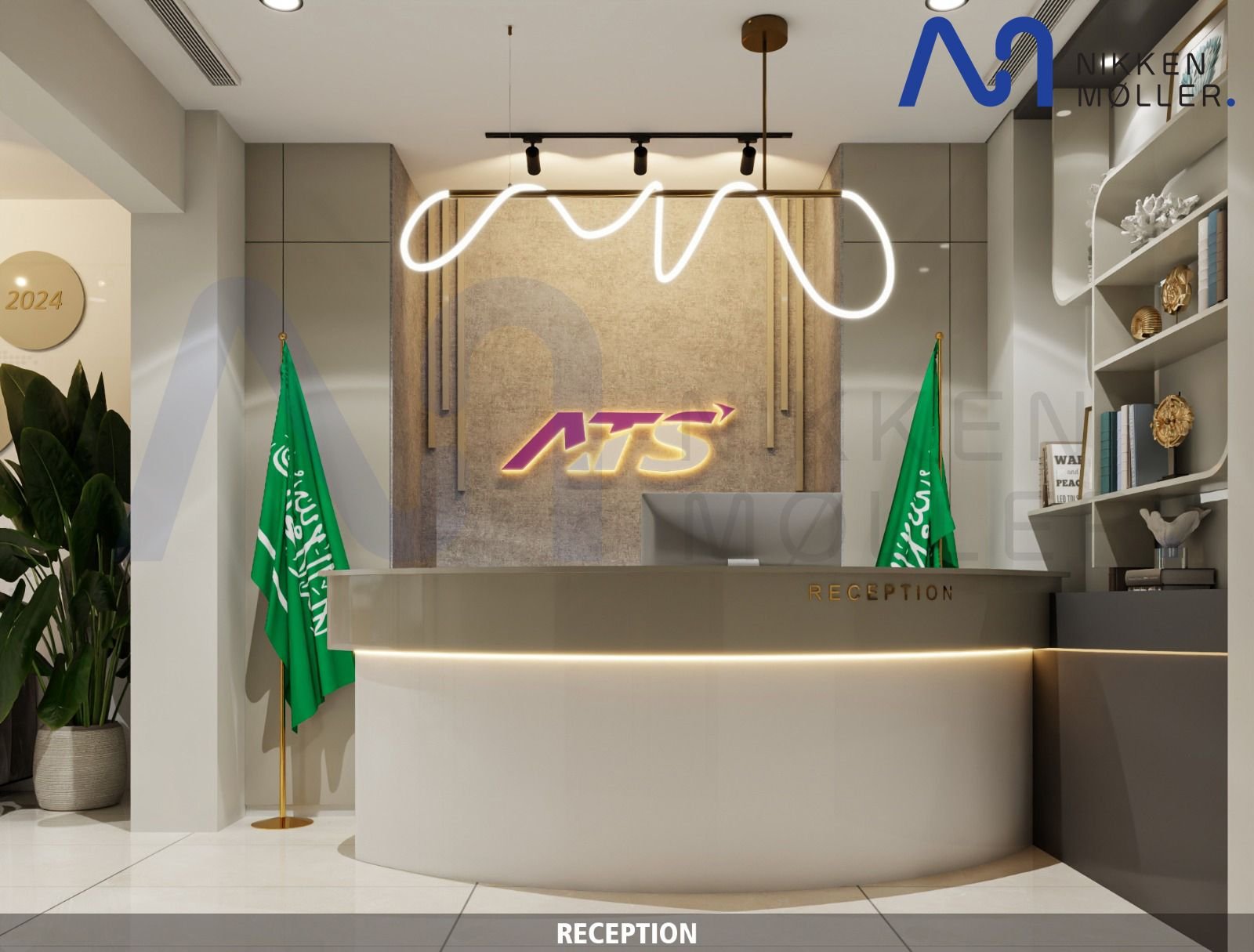 Reception fit-out by Nikken Moller in Riyadh